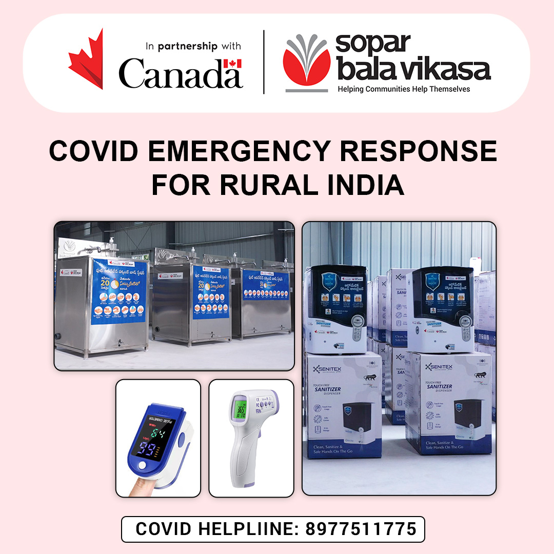 Global Affairs Canada and SOPAR Support COVID Emergency Response Activities In 1000 Villages Of The Telugu States 