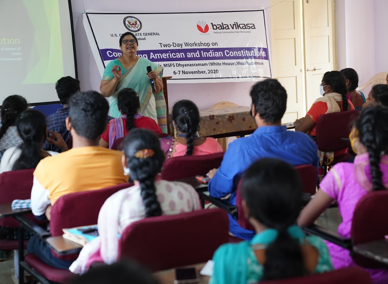 US Consulate Supported Workshop on Comparison of American and Indian Constitutions Inspires 150 Youth from 3 States
